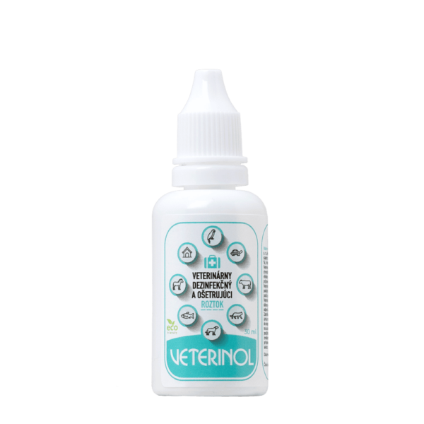 VETERINOL – ápoló és fertőtlenítő állatgyógyászati oldat, 30 ml csepp